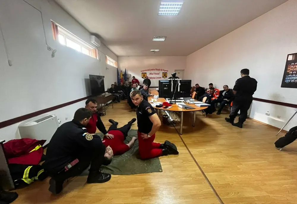 Angajații Serviciilor Private pentru Situații de Urgență, antrenament la poligonul din Sfântu Gheorghe