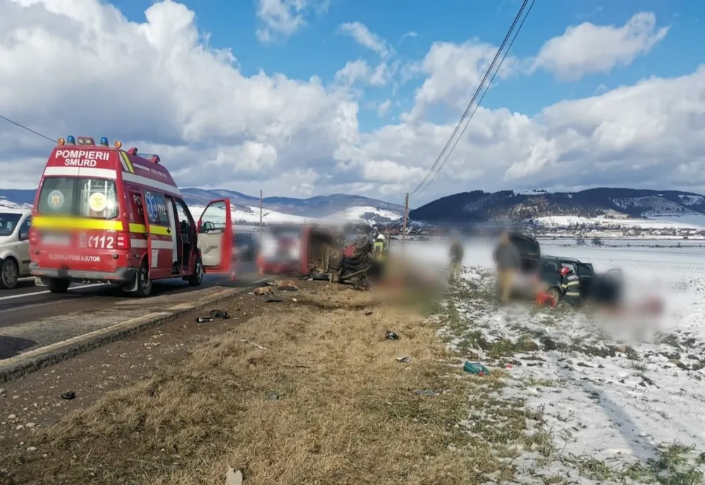 Accident cu 6 victime între Târgu Secuiesc și Sânzieni