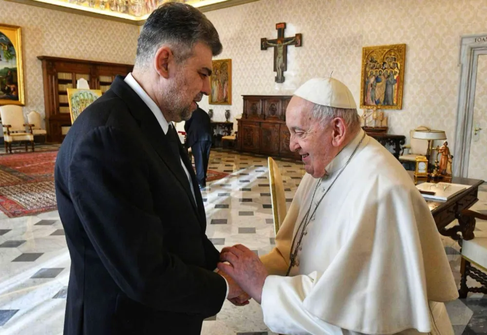PREMIERUL MARCEL CIOLACU, MESAJ EMOȚIONANT DUPĂ MOARTEA PAPEI FRANCISC: ”O ZI TRISTĂ PENTRU CREȘTINĂTATE”