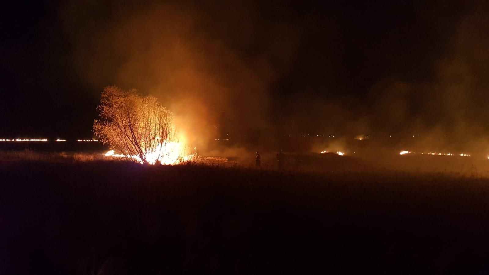 Incendii de vegetatie ISU Covasna pompieri