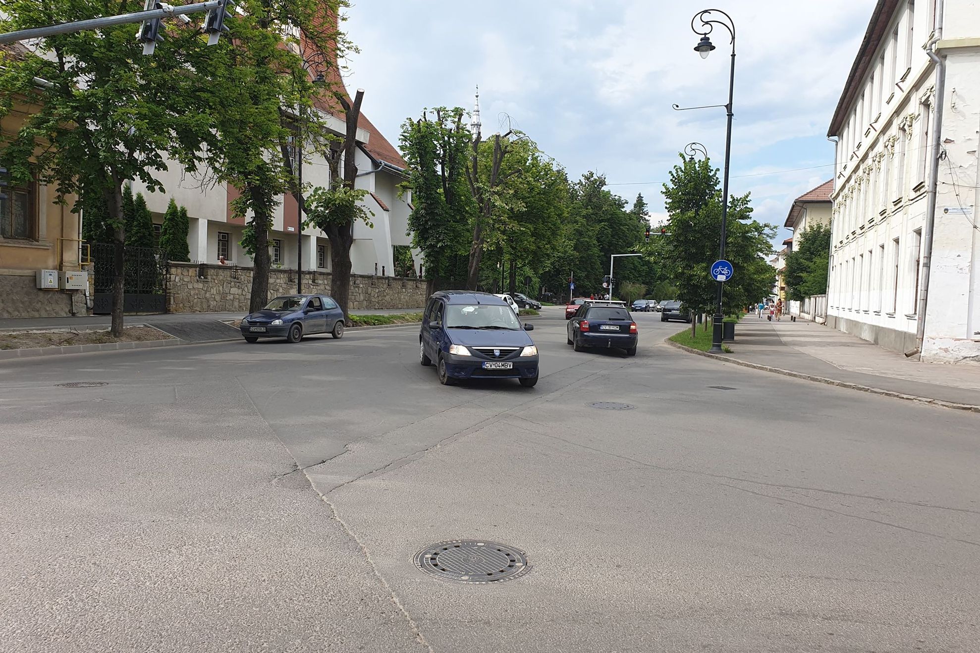 Strada Kos Karoly intersectie semafor Parc iunie 2019 - 09