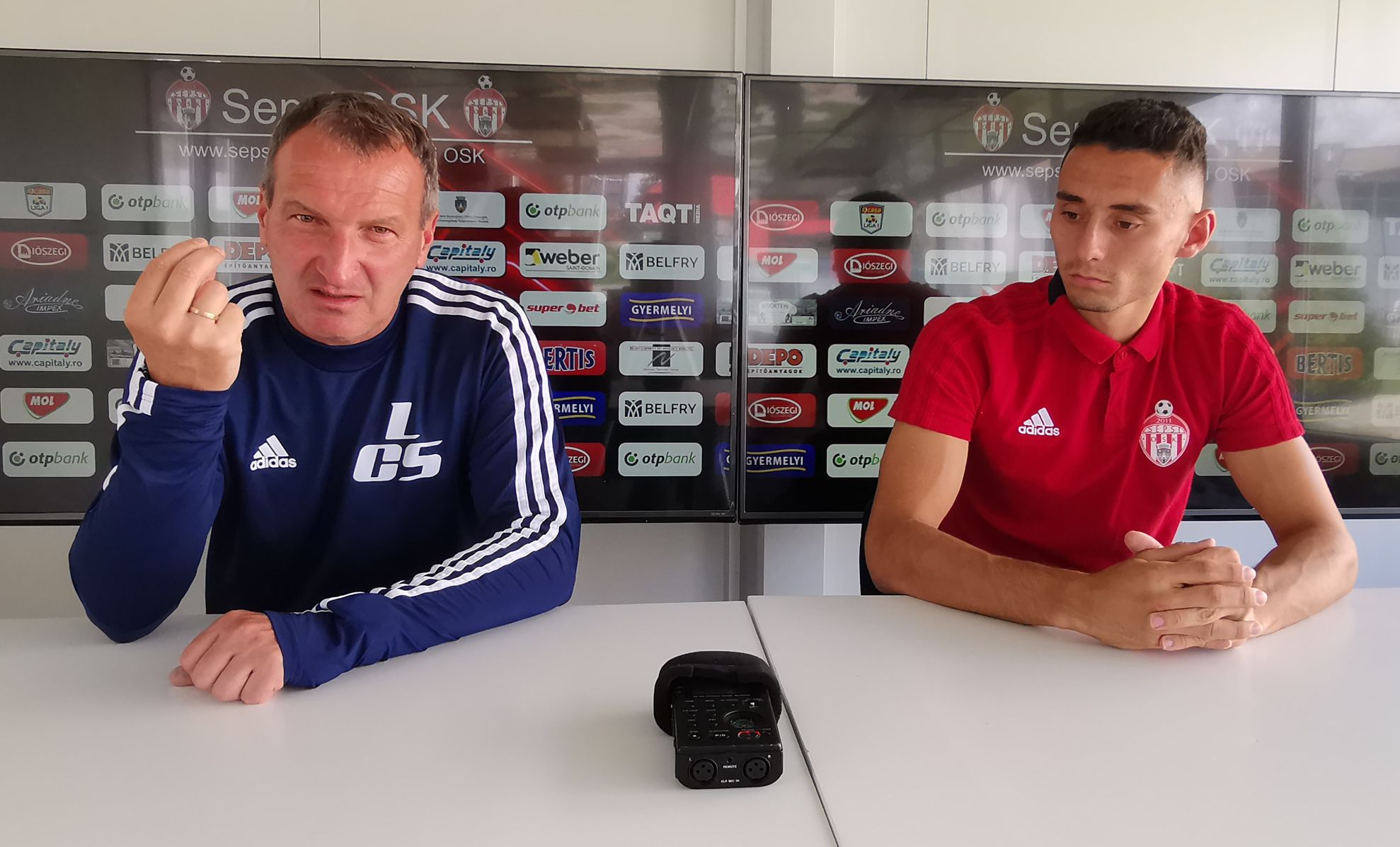 Laszlo Csaba cu Nicolae Carnat Sepsi OSK