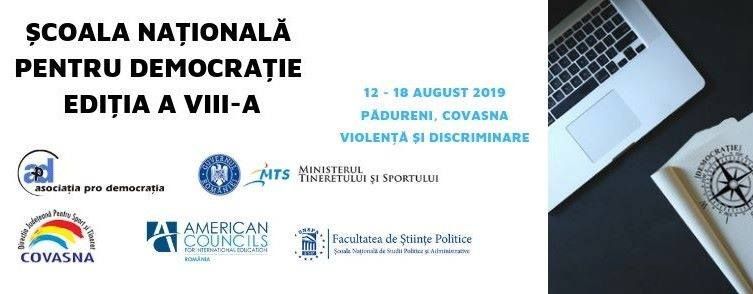 afis Scoala de democratie 2019