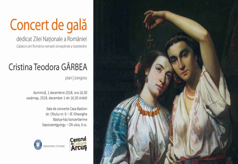 Cristina Teodora Gârbea, concert de gală la Sfântu Gheorghe de 1 Decembrie