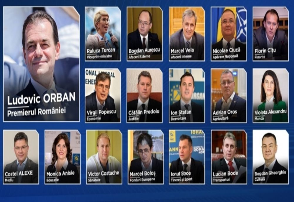 Guvernul Ludovic Orban a trecut de votul Parlamentului. Cine sunt noii miniștri