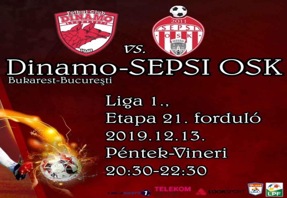 Autobuz pentru suporterii Sepsi OSK la meciul cu Dinamo București 