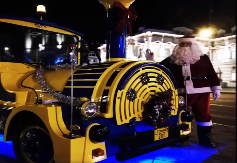 Plimbare cu trenulețul lui Moș Crăciun la Sfântu Gheorghe