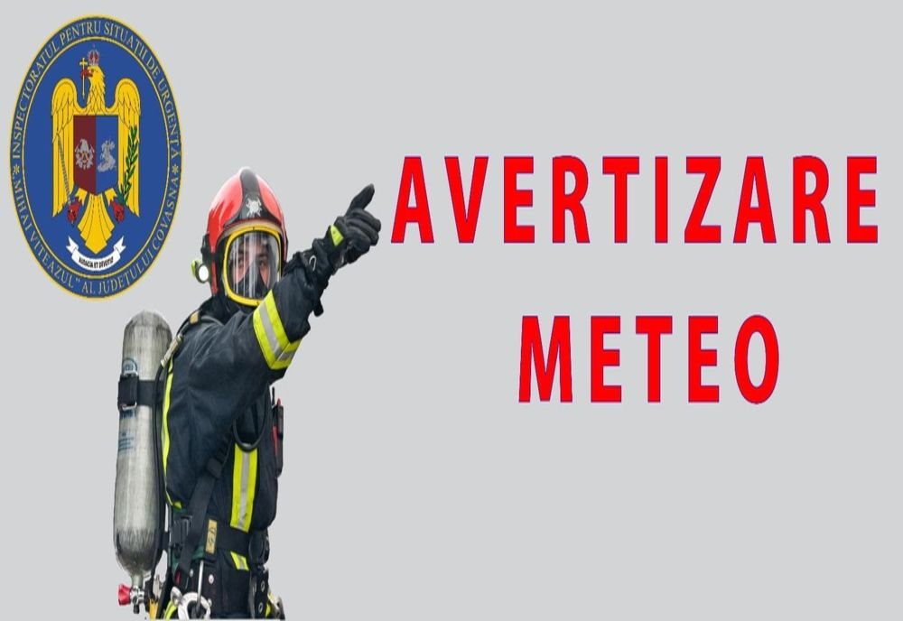 Cod portocaliu de ninsori şi viscol în judeţul Covasna. Alte 9 judeţe din ţară sunt sub cod roşu