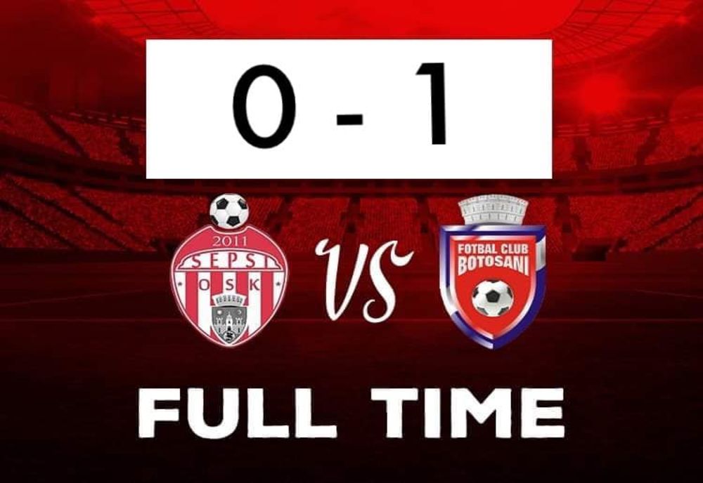 Sepsi OSK pierde meciul cu FC Botoșani. Moldovenii s-au calificat în premieră în play-off.