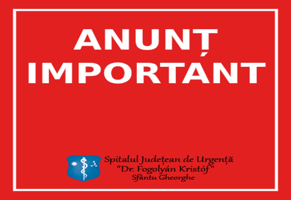 Toți pacienții care ajung la Spitalul Județean de Urgență vor rece printr-un triaj epidemiologic