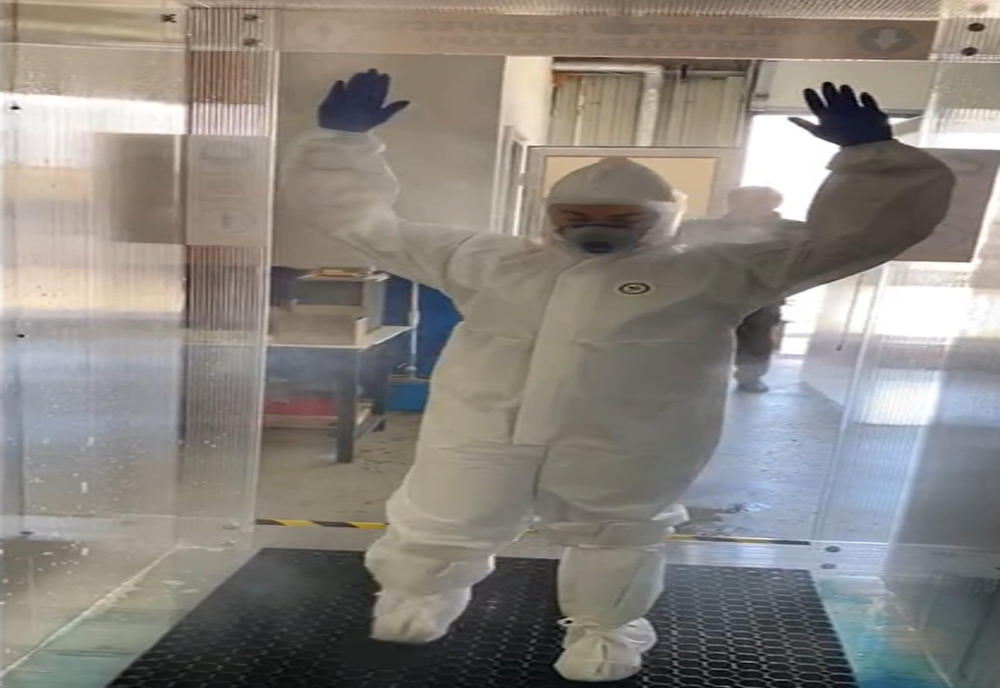 Prima poartă pentru decontaminare, predată Spitalului Județean de Urgență Sfântu Gheorghe