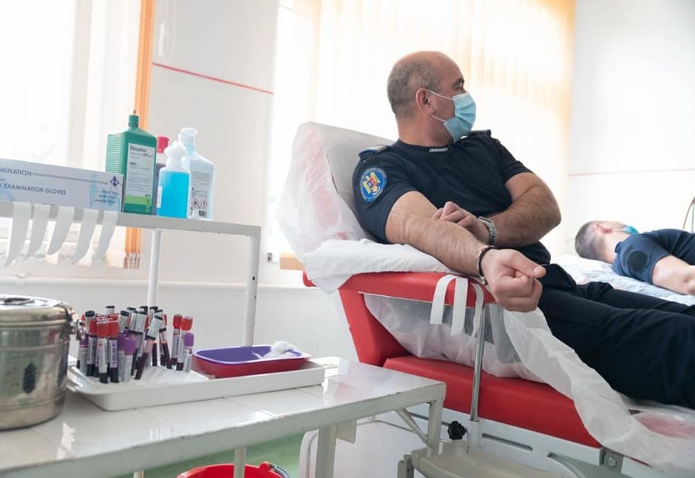 Jandarmii covăsneni au donat, din nou, sânge
