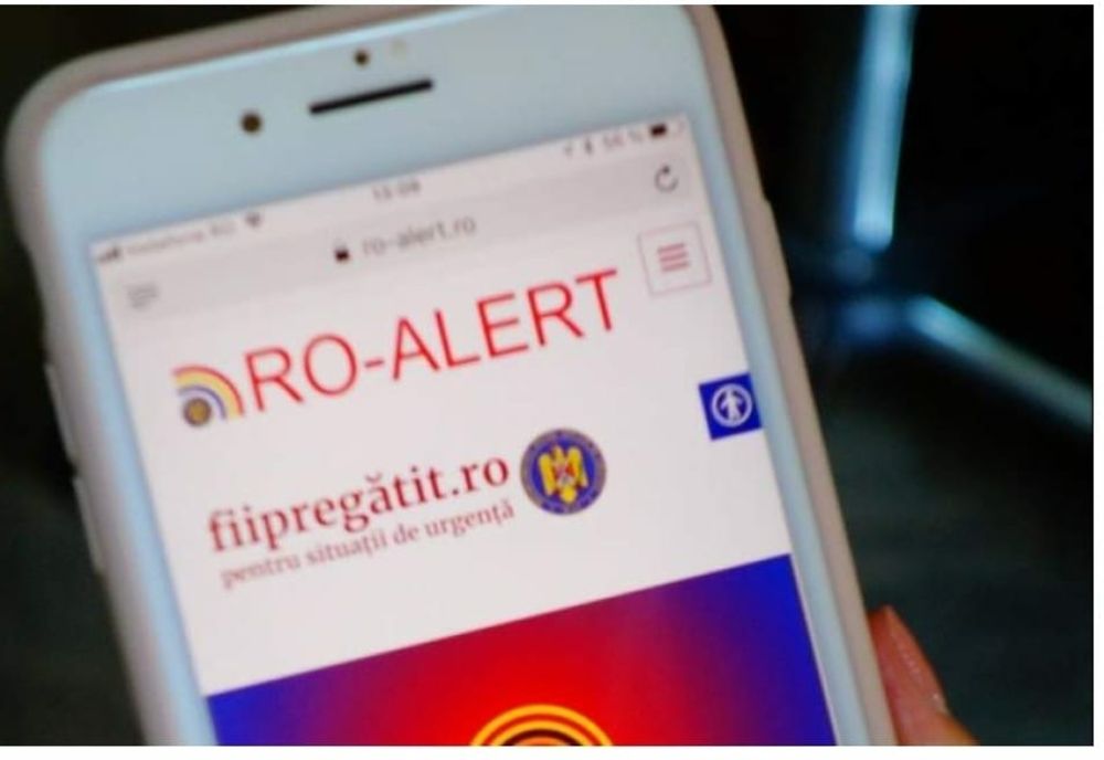 Mesaj Ro-Alert trimis de ISU Covasna