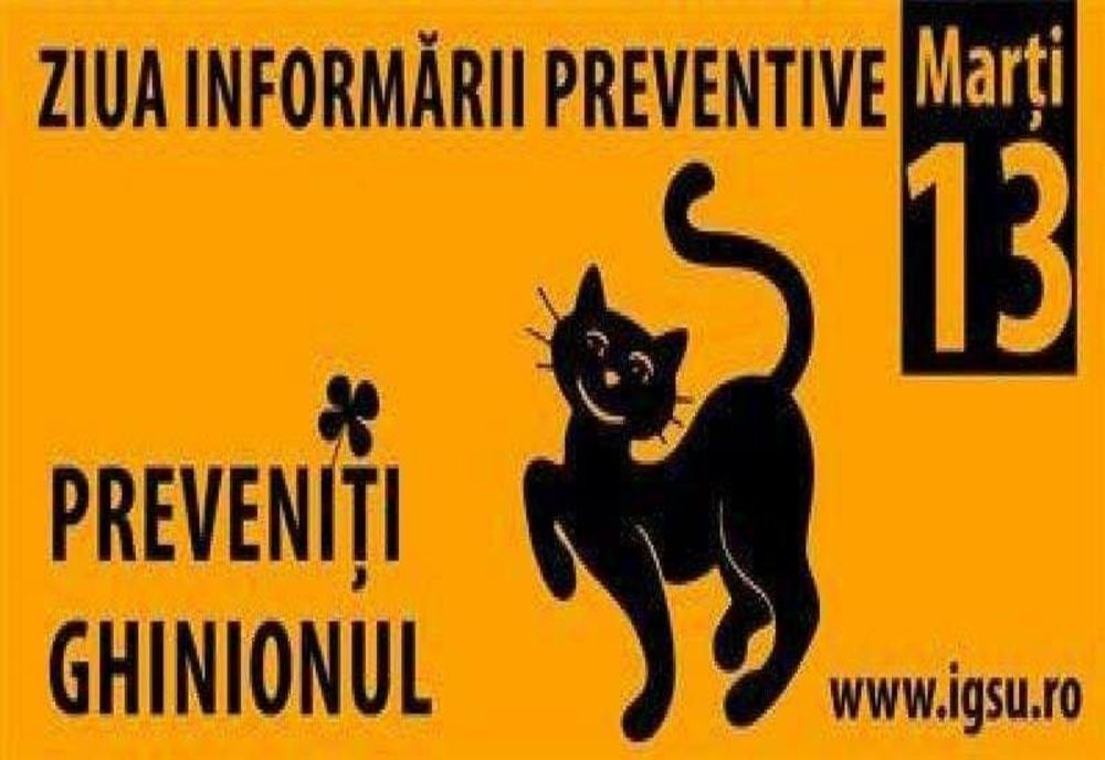 ISU Covasna: "Marţi, 13. Preveniți ghinionul!" (VIDEO)