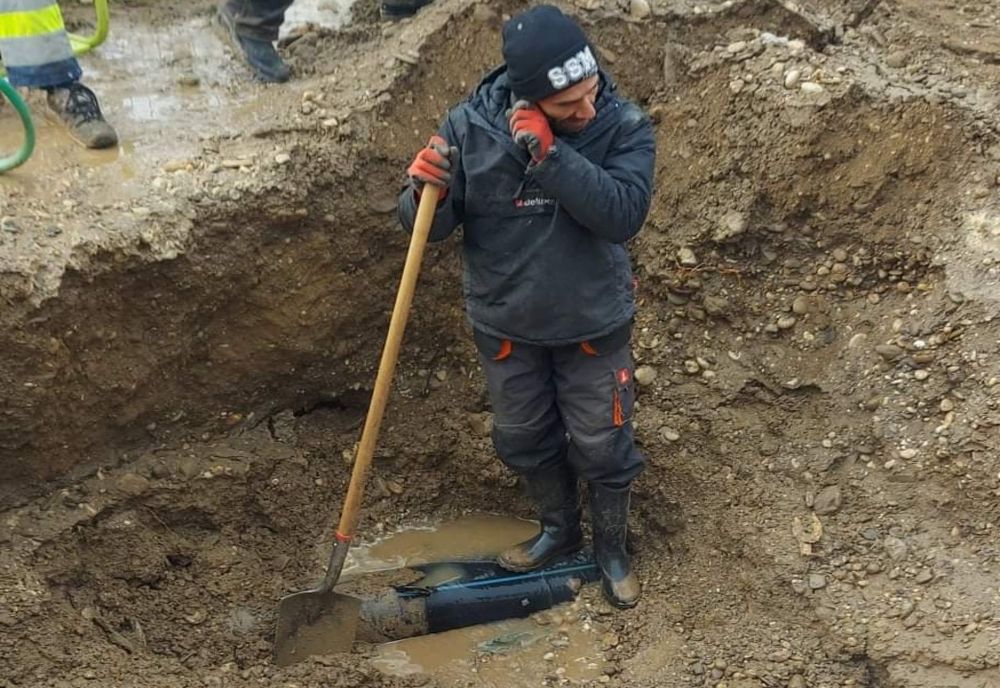 Avarie la o conductă de apă din Întorsura Buzăului