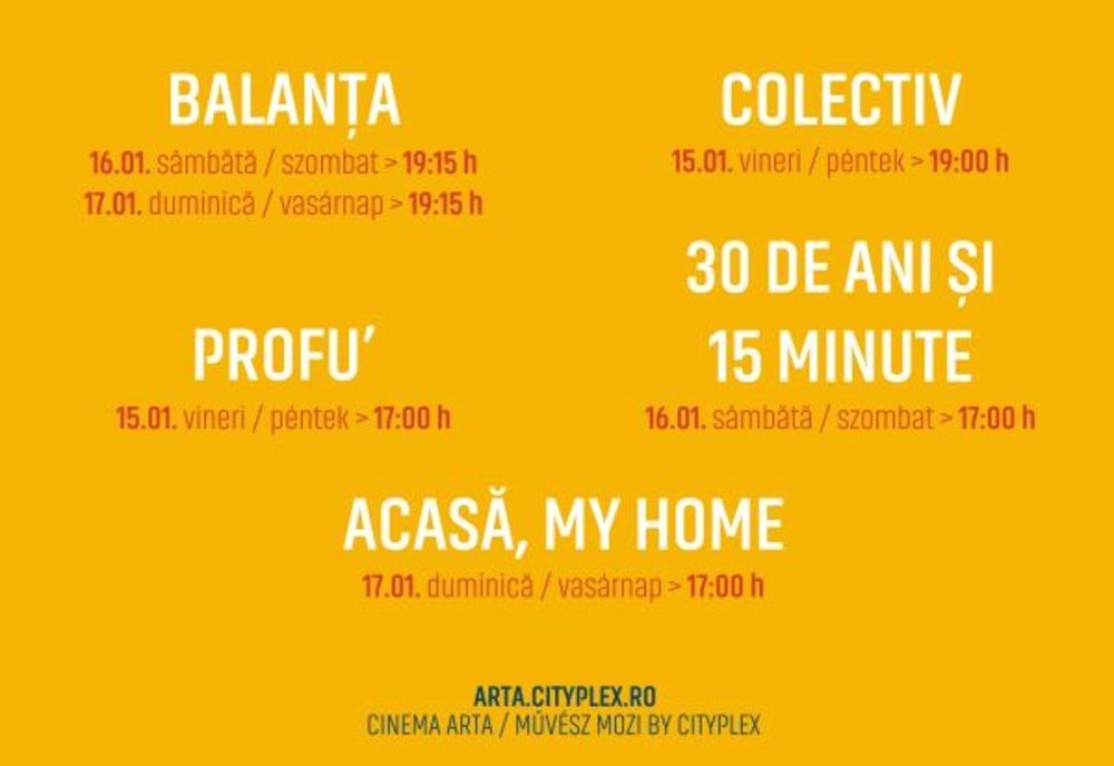 Ce filme puteți vedea la Cinema Arta, de mâine?