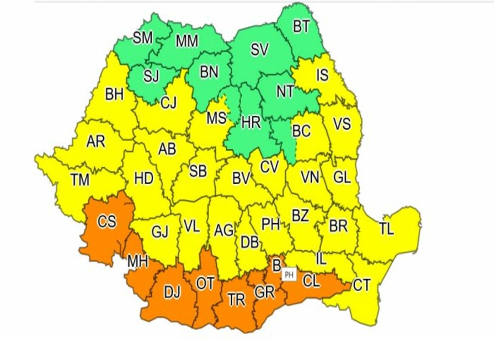 Caniculă și disconfort termic în aproape toată țara