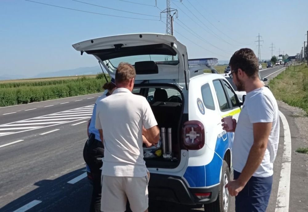 Cafea și ceai pentru șoferii de pe DN11