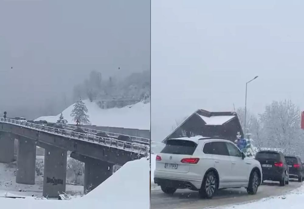 Trafic infernal, în condiții de iarnă grea, pe Valea Prahovei