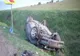Copil de 15 ani, răsturnat cu maşina în şanţ pe un drum din judeţul Covasna