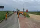 Lucrări la trecerea la nivel cu calea ferată din Moacșa, pe DN11