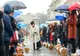 Ceremonie de sfinţire a bucatelor de Paştele catolic, în Piaţa centrală din Sfântu Gheorghe