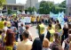 Protest al sindicaliştilor din învăţământ, la poarta lui Klaus Iohgannis