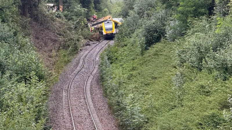 Accident feroviar, în Germania: morți și răniți, după ce trenul a deraiat / Foto: Profi Media