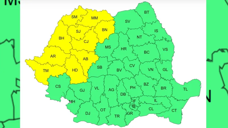 COD GALBEN DE CANICULĂ ÎN 10 JUDEȚE DIN ȚARĂ – poza 2